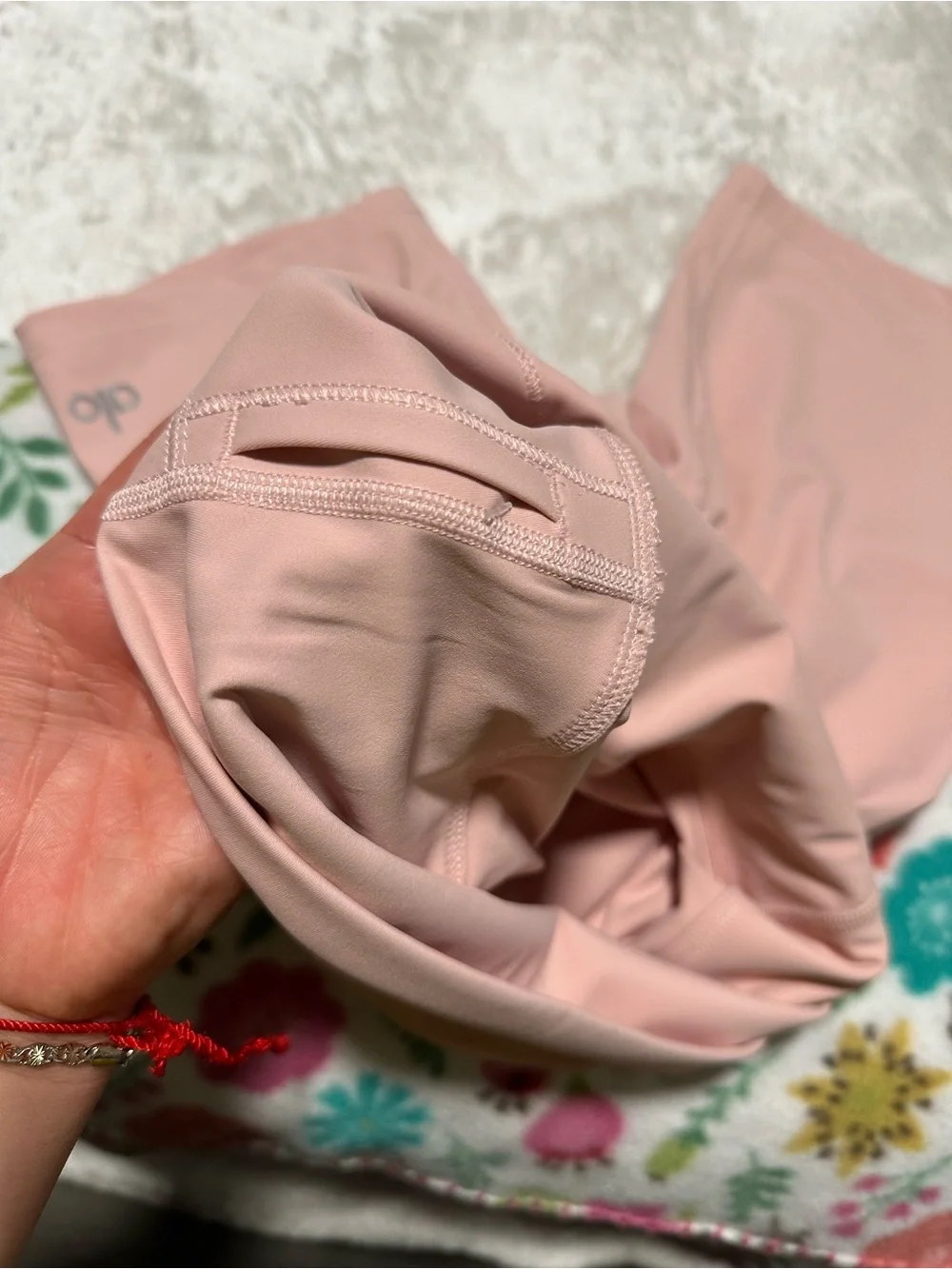 ALO Yoga High-Rise Bike Shorts in Blush